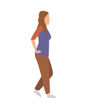 Genç kadın gündelik Avatar karakteri