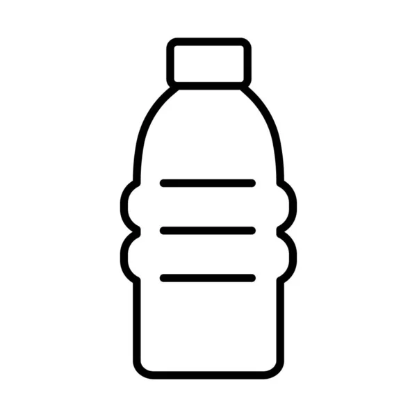 Acqua palestra bottiglia linea stile icona — Vettoriale Stock