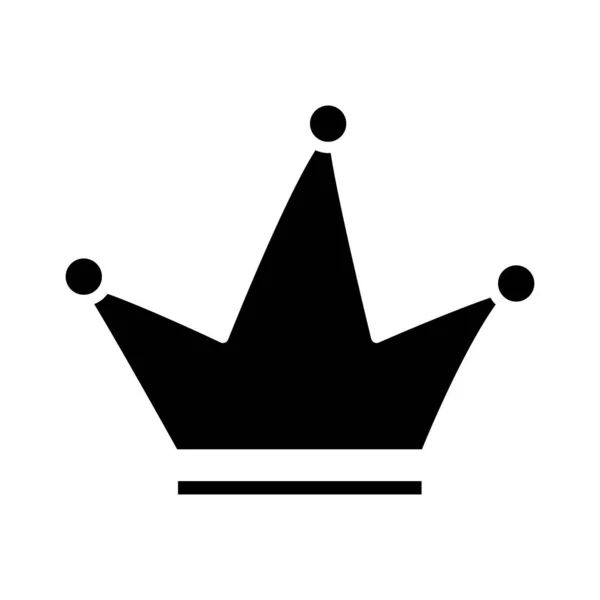 Corona real de icono de estilo de silueta vizconde — Archivo Imágenes Vectoriales