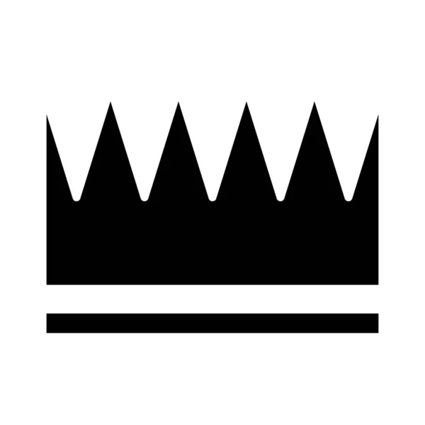 Kunglig krona hertig siluett stil ikon — Stock vektor