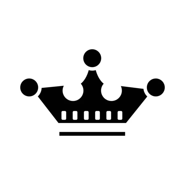 Koninklijke kroon van burggraaf silhouet stijl icoon — Stockvector
