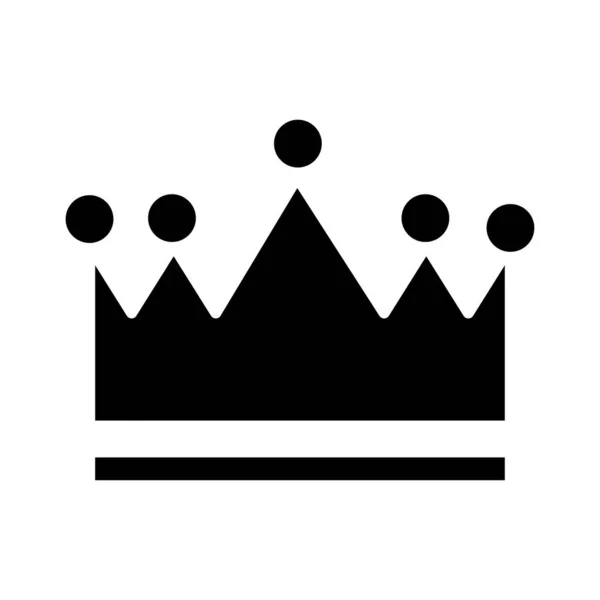 Королівська корона графа силуетний стиль значок — стоковий вектор