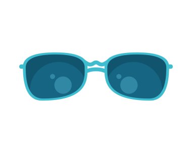 yaz güneş gözlüğü aksesuar izole simgesi