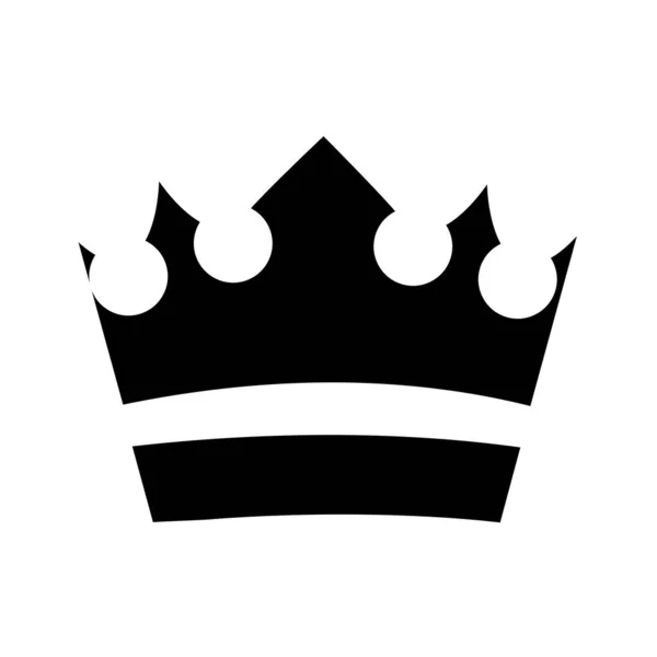 Kunglig krona hertig siluett stil ikon — Stock vektor