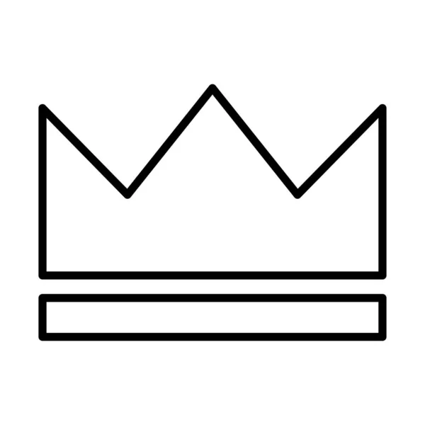 Королівська корона значка стилю дитячої лінії — стоковий вектор