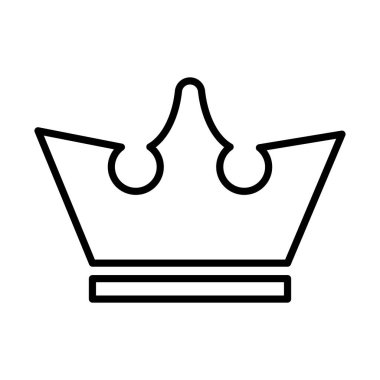 Bebek çizgi simgesinin kraliyet tacı