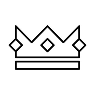 Bebek çizgi simgesinin kraliyet tacı