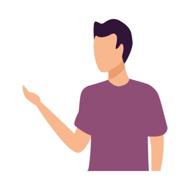 Genç adam gündelik avatar karakteri