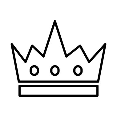 Dük çizgisi ikonunun kraliyet tacı