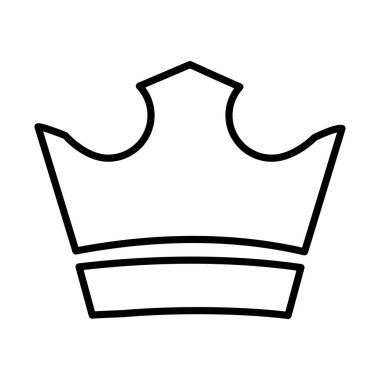 Bebek çizgi simgesinin kraliyet tacı