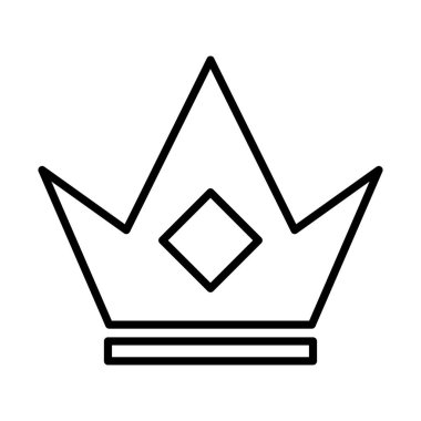 Bebek çizgi simgesinin kraliyet tacı