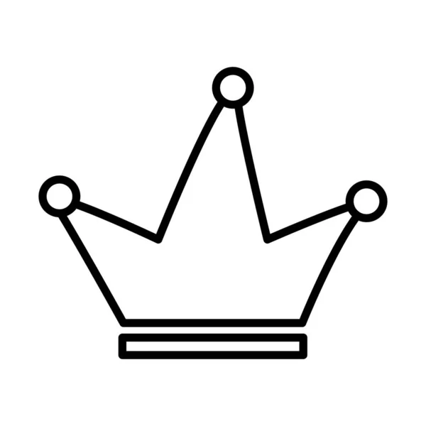 Koninklijke kroon van burgcount lijn stijl icoon — Stockvector