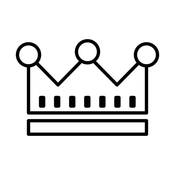 Couronne royale de vicomte ligne style icône — Image vectorielle