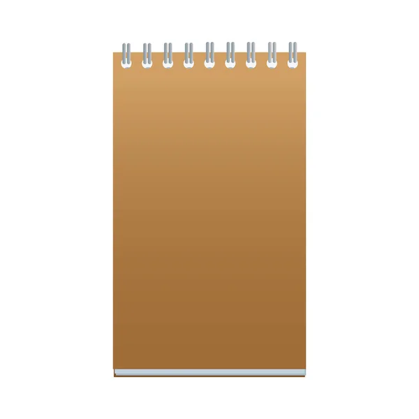 Notebook marchio commerciale icona isolata — Vettoriale Stock