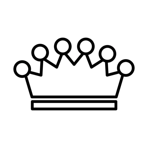 Corona real de conde icono de estilo de línea — Archivo Imágenes Vectoriales