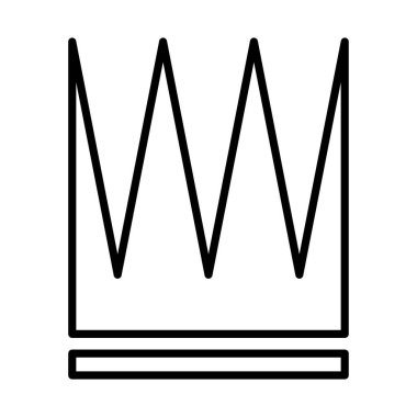 Dük çizgisi ikonunun kraliyet tacı