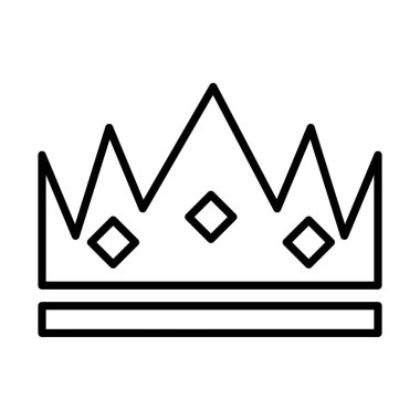Dük çizgisi ikonunun kraliyet tacı