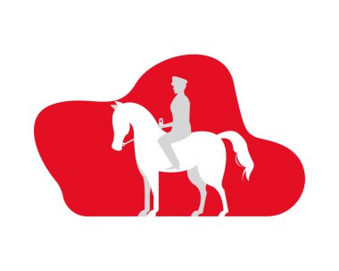 At siluetinde askeri asker izole edilmiş bir simge