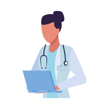 kadın doktor profesyonel avatar karakteri