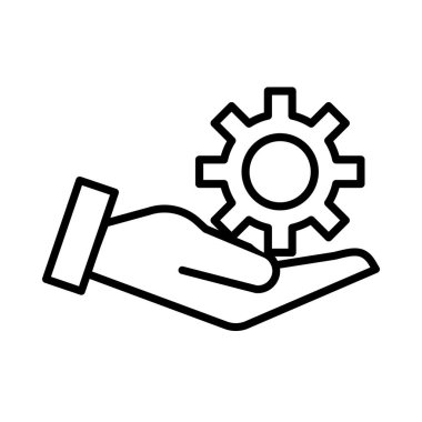 el kaldırma makinesi çalışma çizgisi simgesi