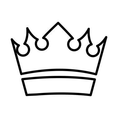 Dük çizgisi ikonunun kraliyet tacı