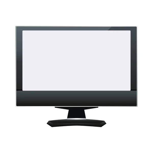 Computadora de escritorio monitor dispositivo digital — Archivo Imágenes Vectoriales
