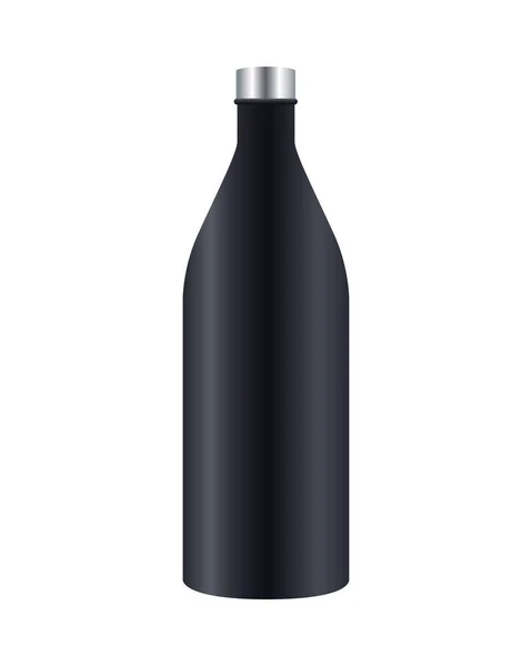 Flaska produkt förpackning branding ikon — Stock vektor