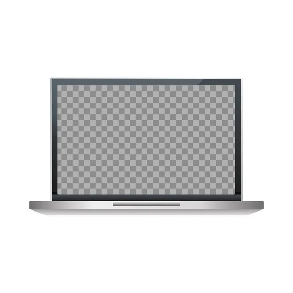 Laptop computer portable digital device — Stock Vector