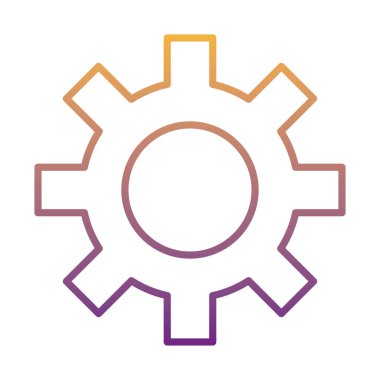 dişli makine gradyan satır biçimi simgesi