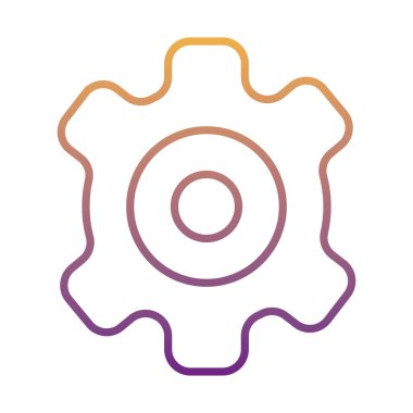 dişli makine gradyan satır biçimi simgesi