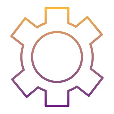 dişli makine gradyan satır biçimi simgesi