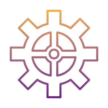 dişli makine gradyan satır biçimi simgesi