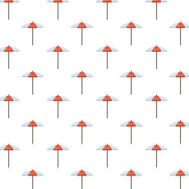 Şemsiyeler plaj aksesuarları kalıbı