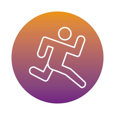 çalıştırıcı avatar figürü blok biçimi simgesi