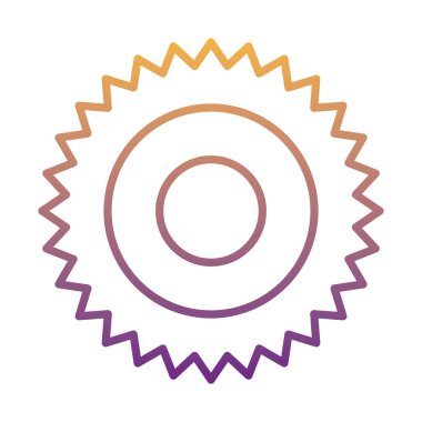 dişli bisiklet gradyan çizgi simgesi