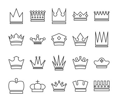 Bir demet taç kraliyet simgesi