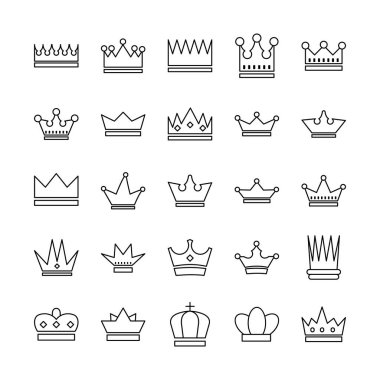 Bir demet taç kraliyet simgesi