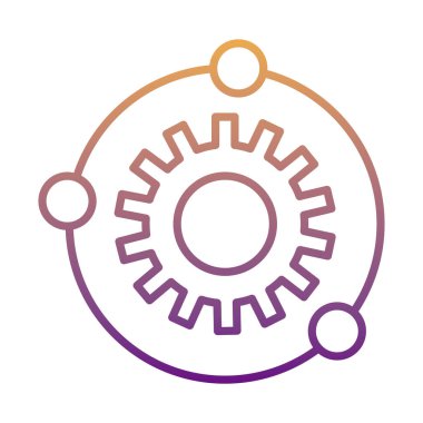 dişli makine yörünge çizgisi biçim simgesi etrafında dönen kürelerle çalışır