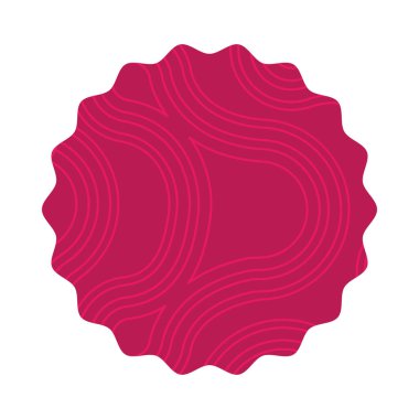 Zarif kırmızı dairesel çerçeve simgesi