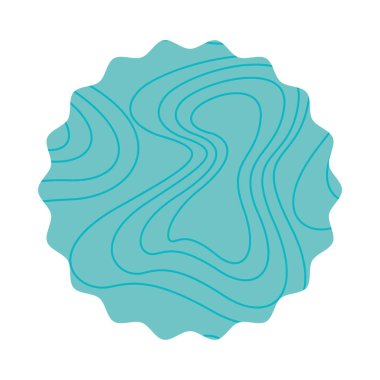 Zarif yeşil dairesel çerçeve simgesi