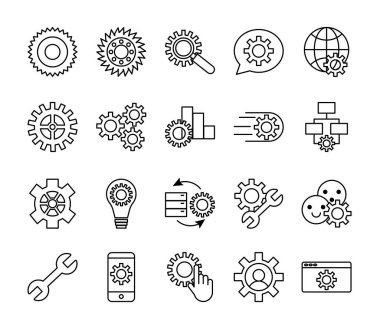 şanzıman makinesi demeti simgeleri