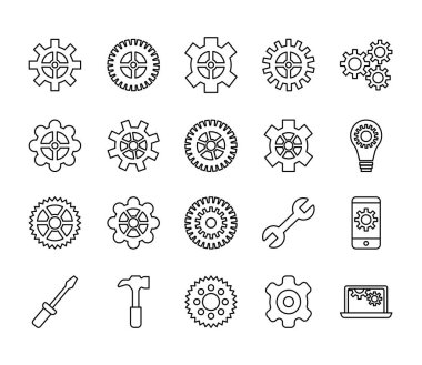 şanzıman makinesi demeti simgeleri