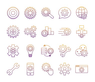 şanzıman makinesi demeti simgeleri