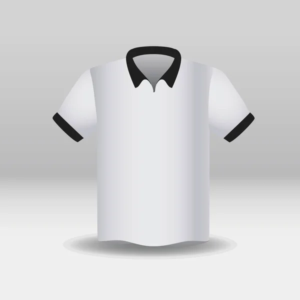 셔츠 화이트 패션의 고립된 아이콘 — 스톡 벡터