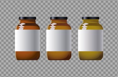 Cam kahverengi kavanozlar paketleme ürünleri