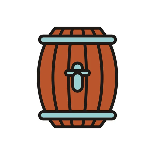 ビール樽酒国際デーフィルスタイル — ストックベクタ
