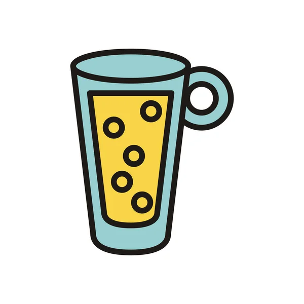 Bira kavanozu uluslararası gündüz içme tarzı — Stok Vektör