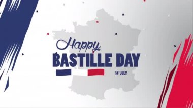 Fransa bayrağı ve haritasıyla Bastille Günü kutlamaları kutlu olsun.