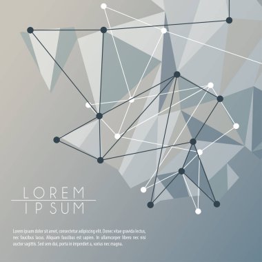 gri renk çokgen alan arkaplanı