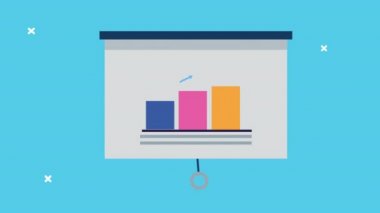 istatistik çubukları ile kağıt tahtası eğitimi